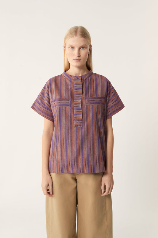 POSITANO PURPLE BLOUSE