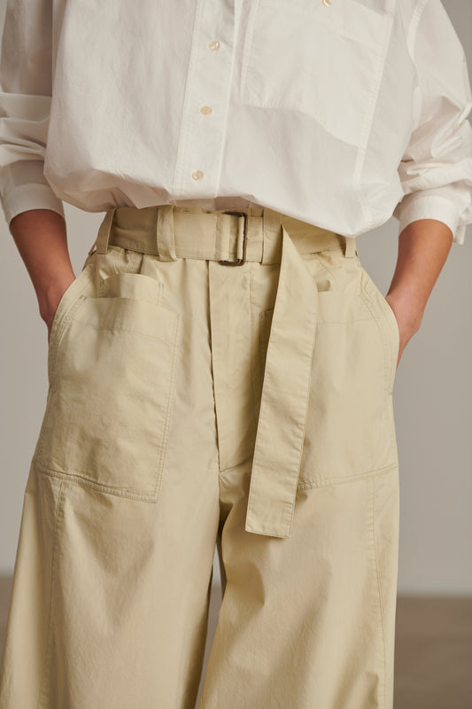 Cody Trousers - Putty - Cotton - Women