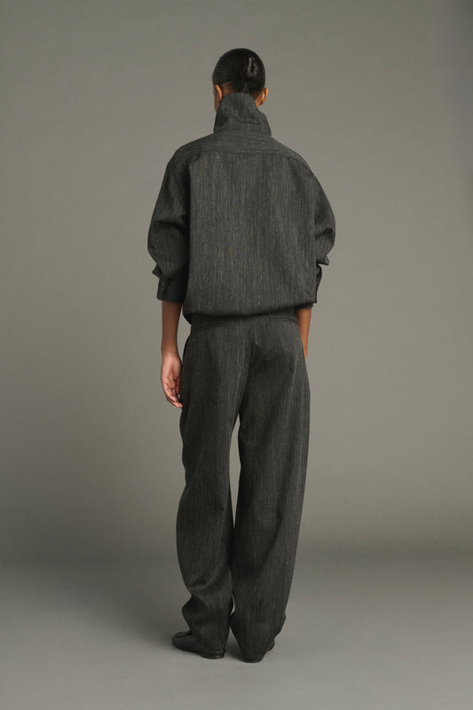 Pantalon Baptiste - Gris Anthracite - Laine - Femme