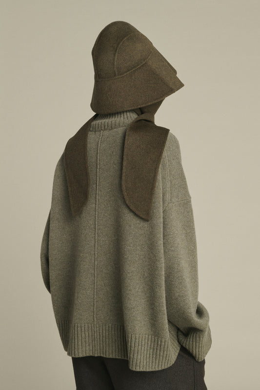 Chapeau Faron - Kaki Chiné - Laine - Femme