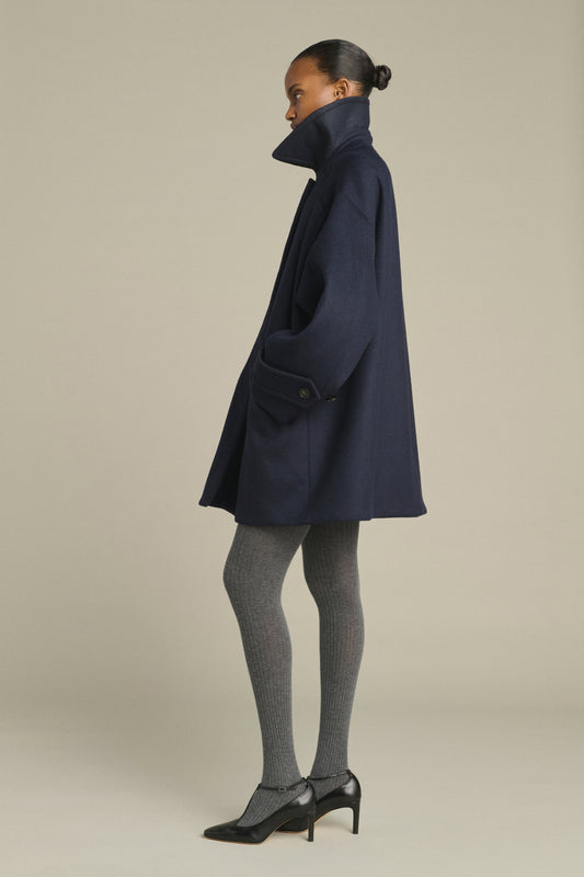 Manteau Kasper - Dark Navy - Laine - Femme