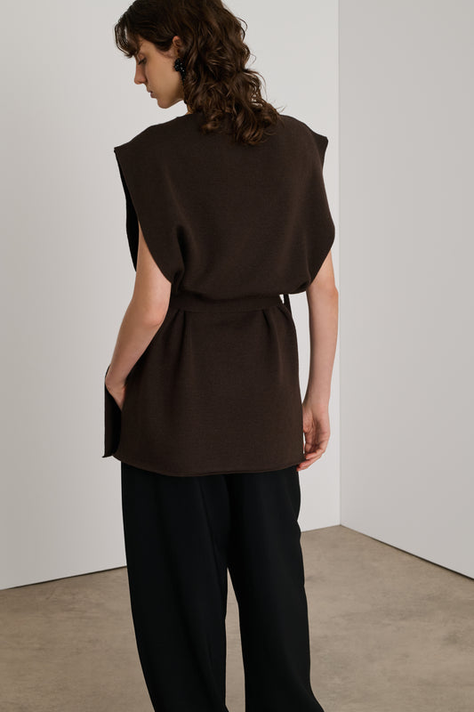 Oliver pullover - Brown - Merino Wool - Women