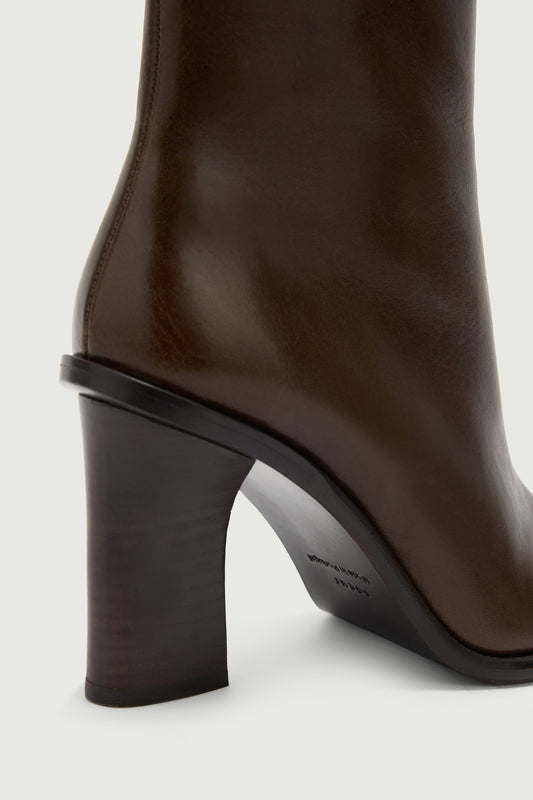 Bottines Lollie - Marron Foncé - Cuir - Femme