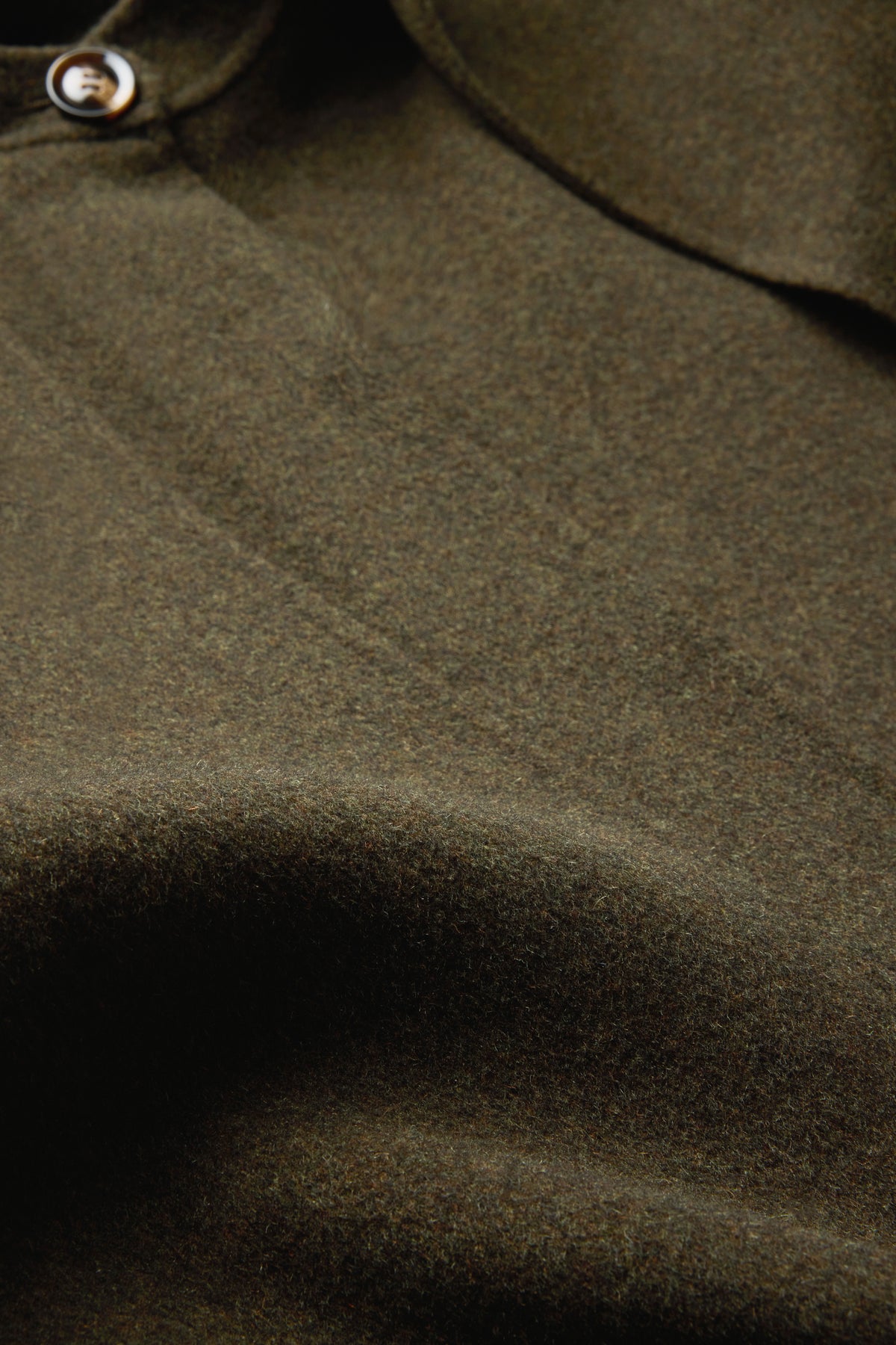 Manteau Windsor - Kaki Chiné Laine Boxy Femme - Soeur