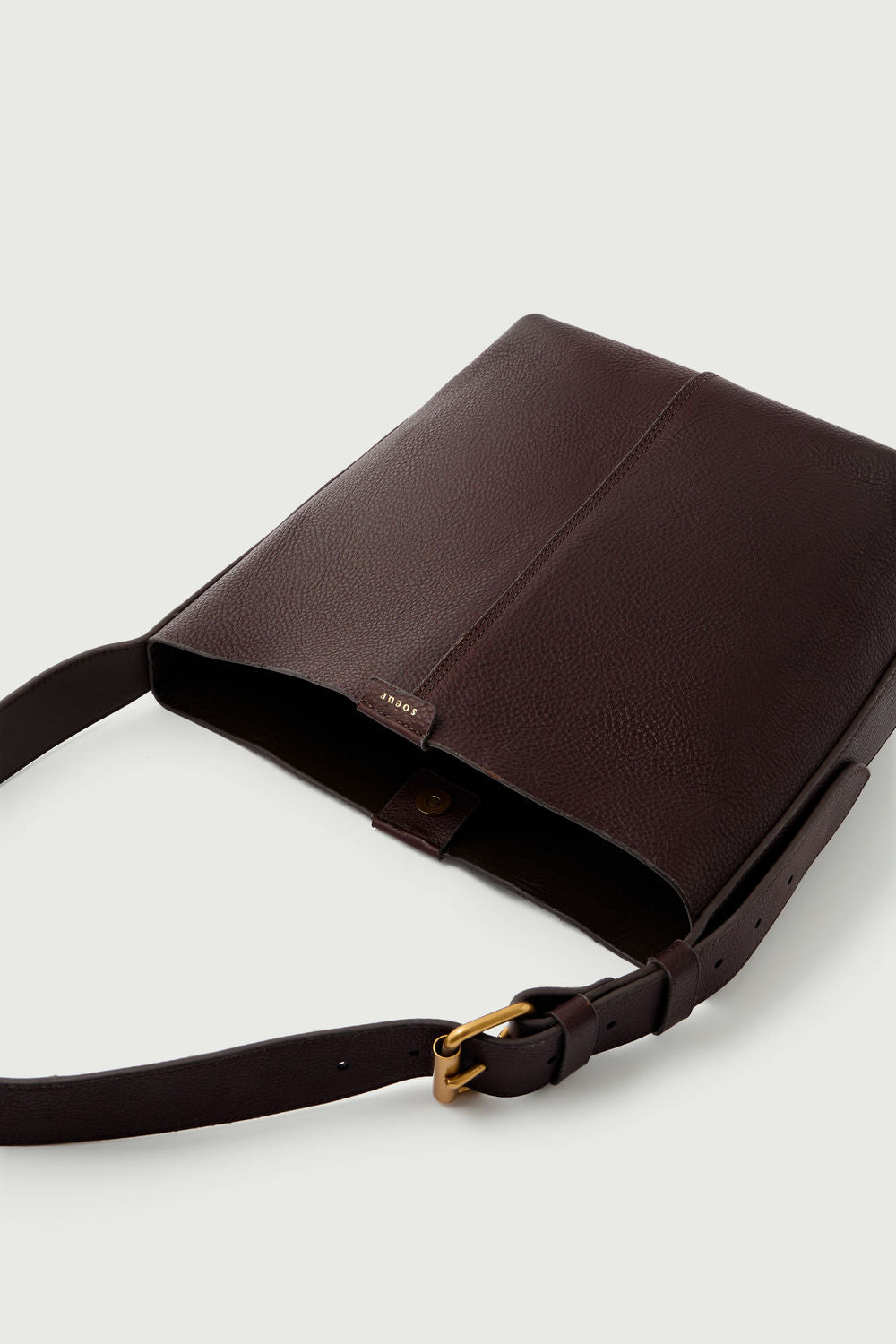 Sac Saudade Mini - Marron Foncé - Cuir - Femme