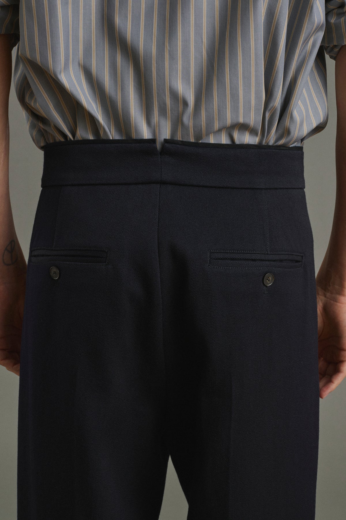 Trousers Antonin - Dark Navy - Wool - Men vue 6
