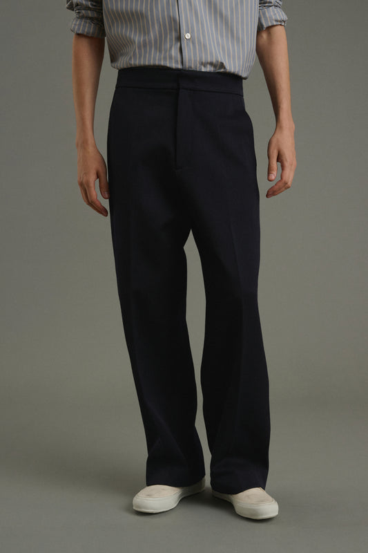 Trousers Antonin - Dark Navy - Wool - Men