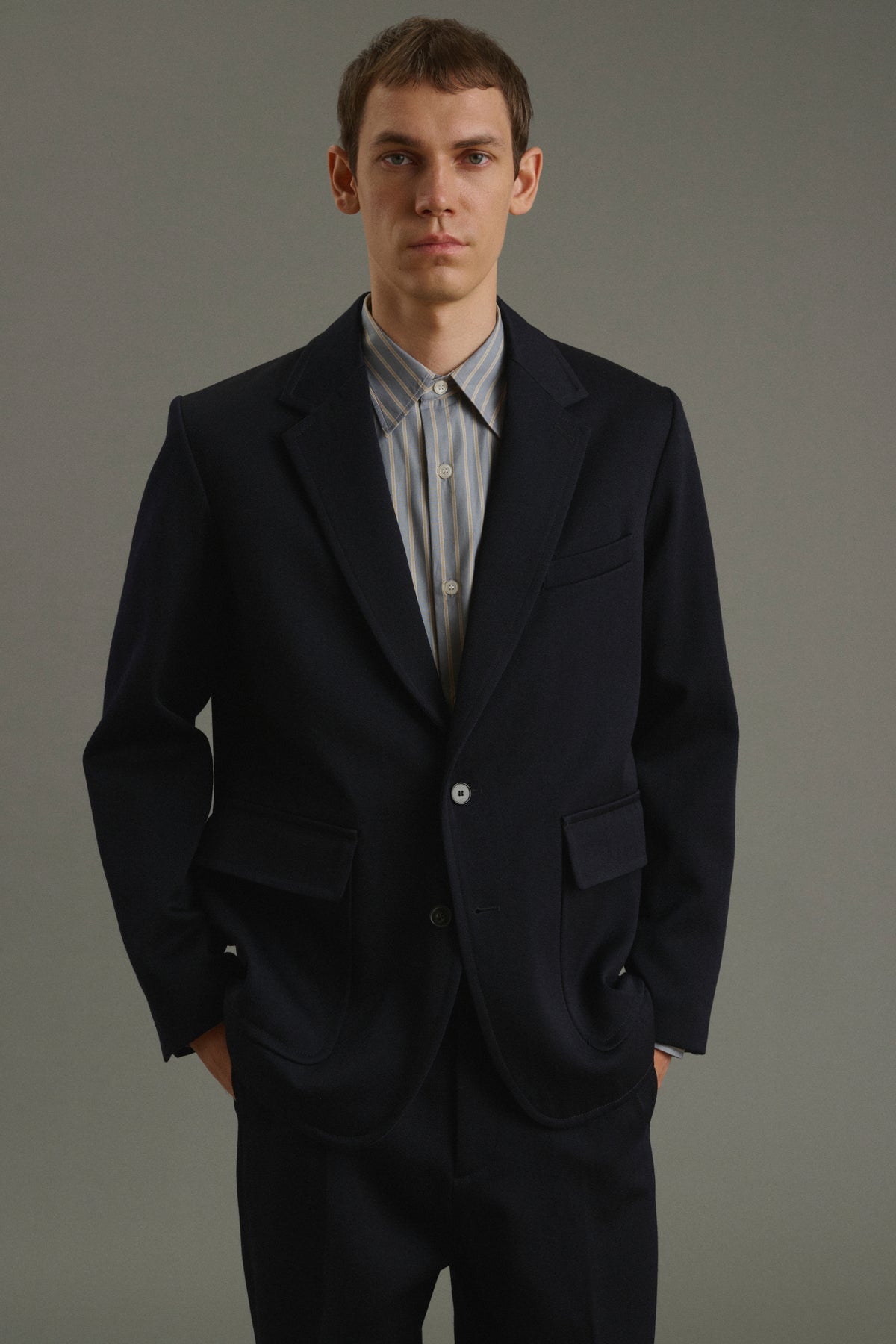 Veste Clement - Dark Navy - Laine - Homme vue 1