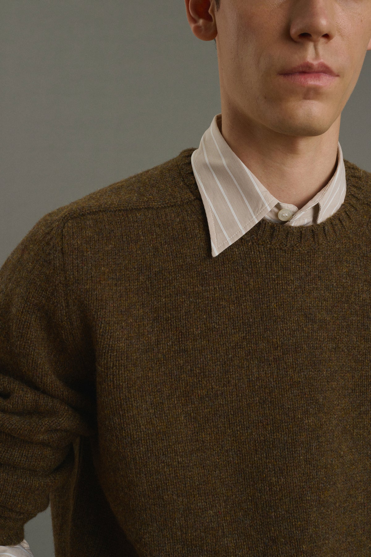 Pull Isamu - Marron - Laine - Homme vue 5