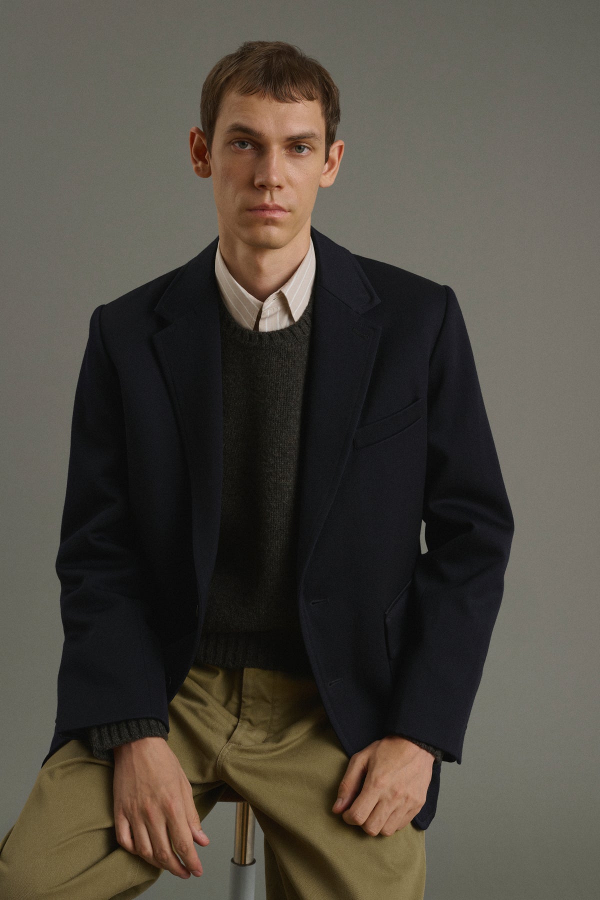 Veste Clement - Dark Navy - Laine - Homme