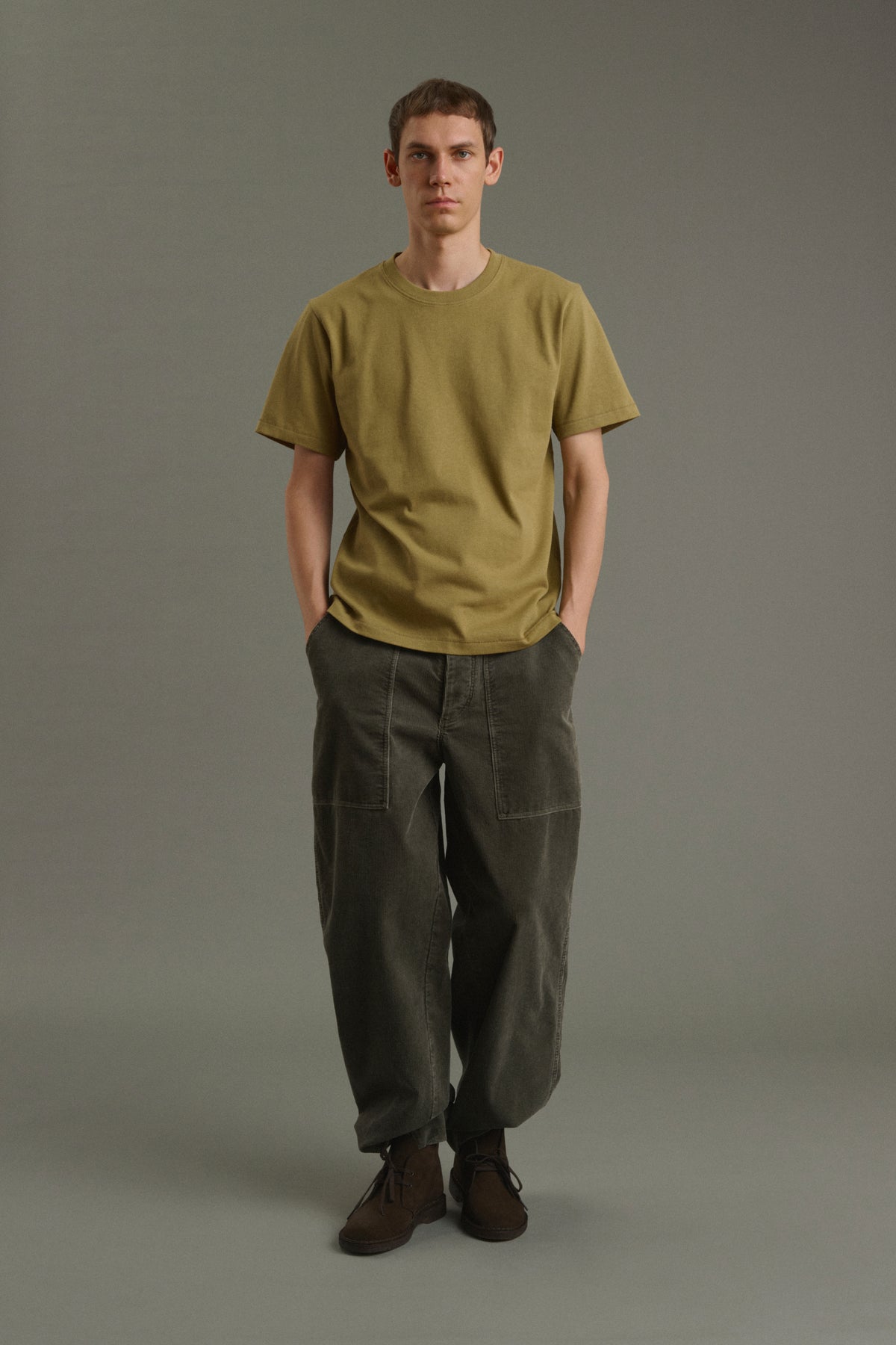T-Shirt Owen - Light Khaki - Cotton - Men
