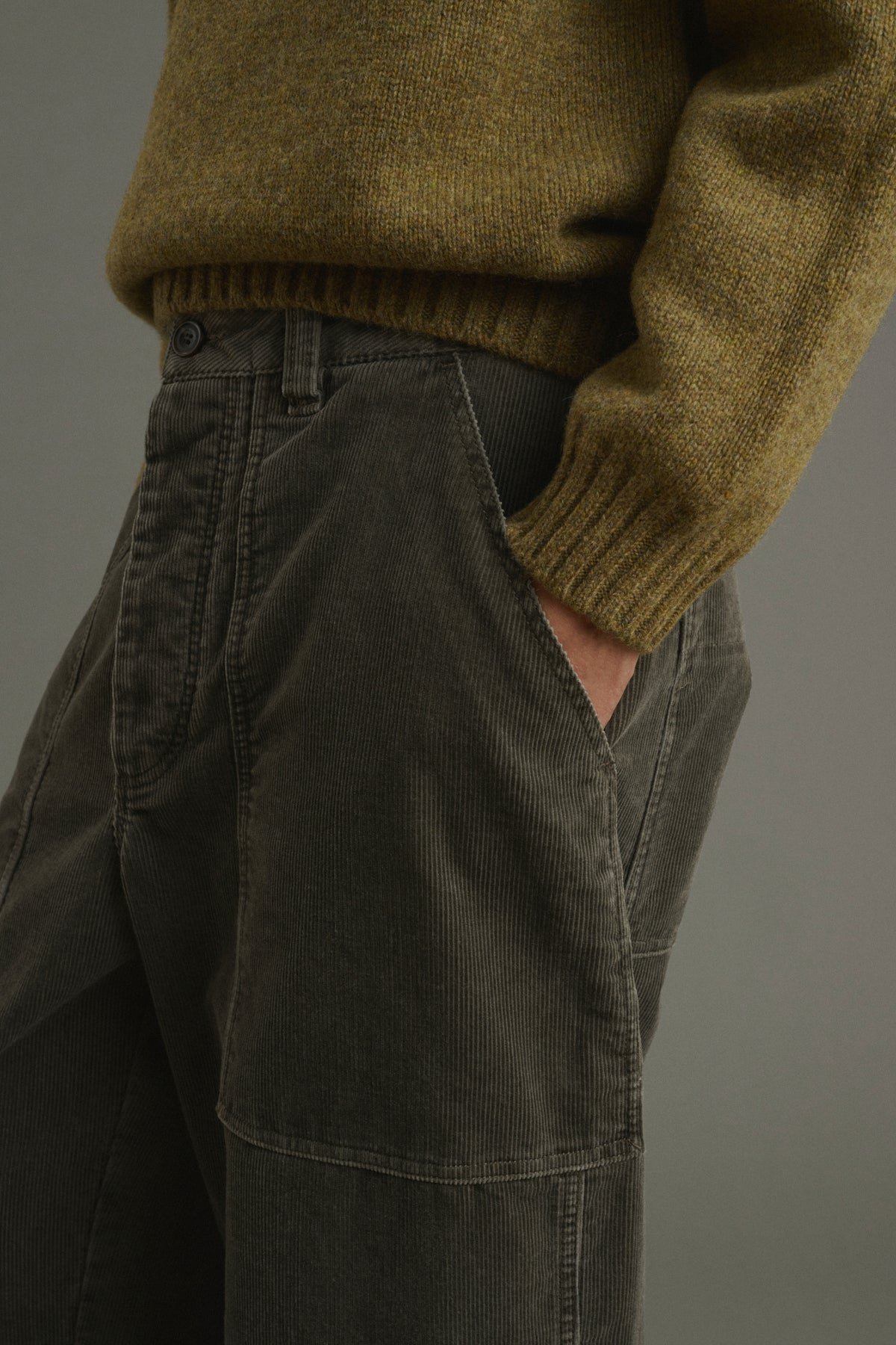 Trousers Kurtis - Grey-Green - Cotton - Men vue 5