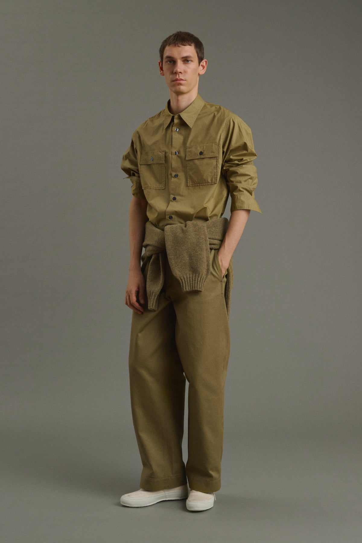 Isaac shirt - Beige - Cotton - Men vue 2