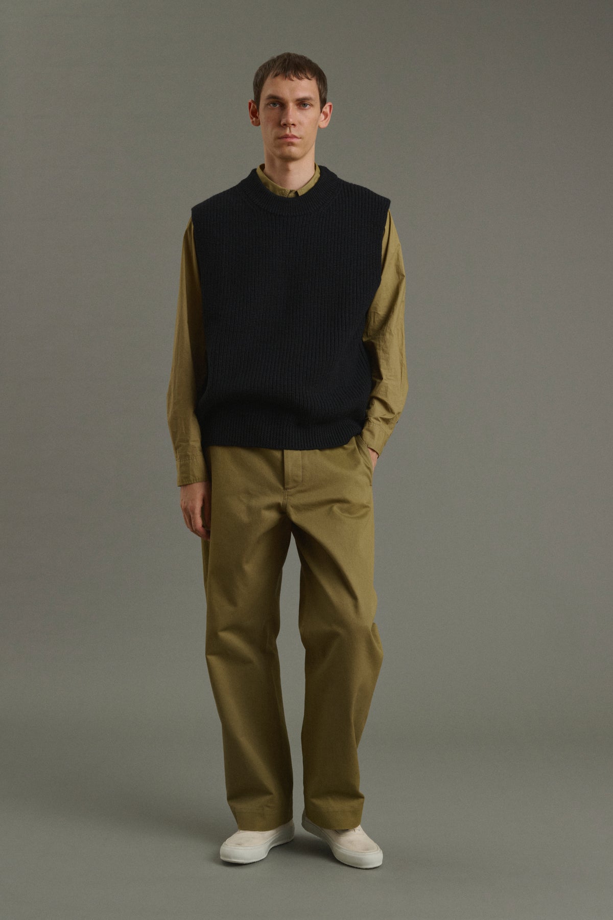 Pull Josh - Navy/Noir - Laine - Homme vue 1