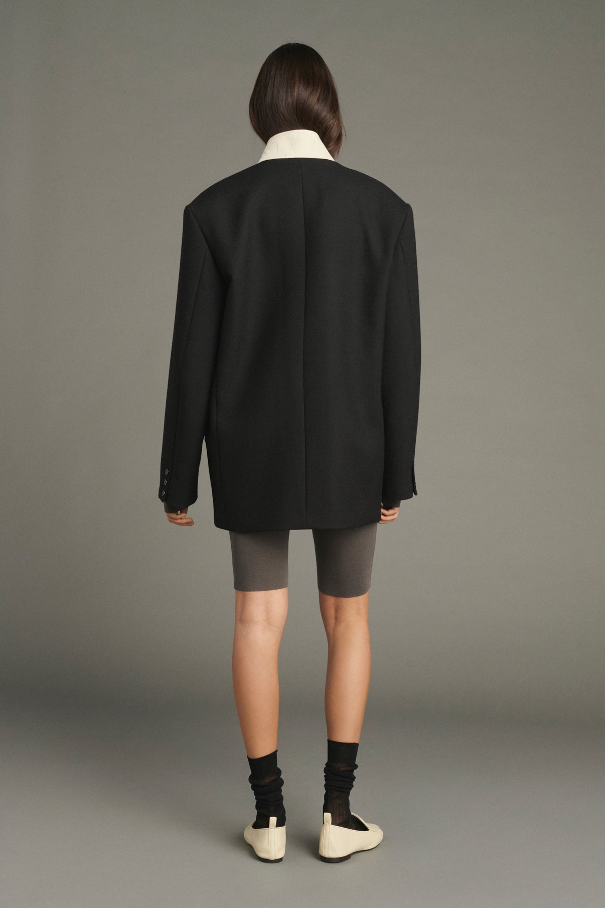 Manteau Lars - Noir - Laine - Femme vue 2