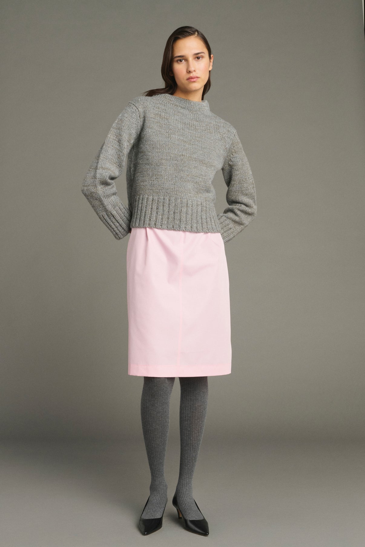Pull Jennah - Gris - Femme vue 1