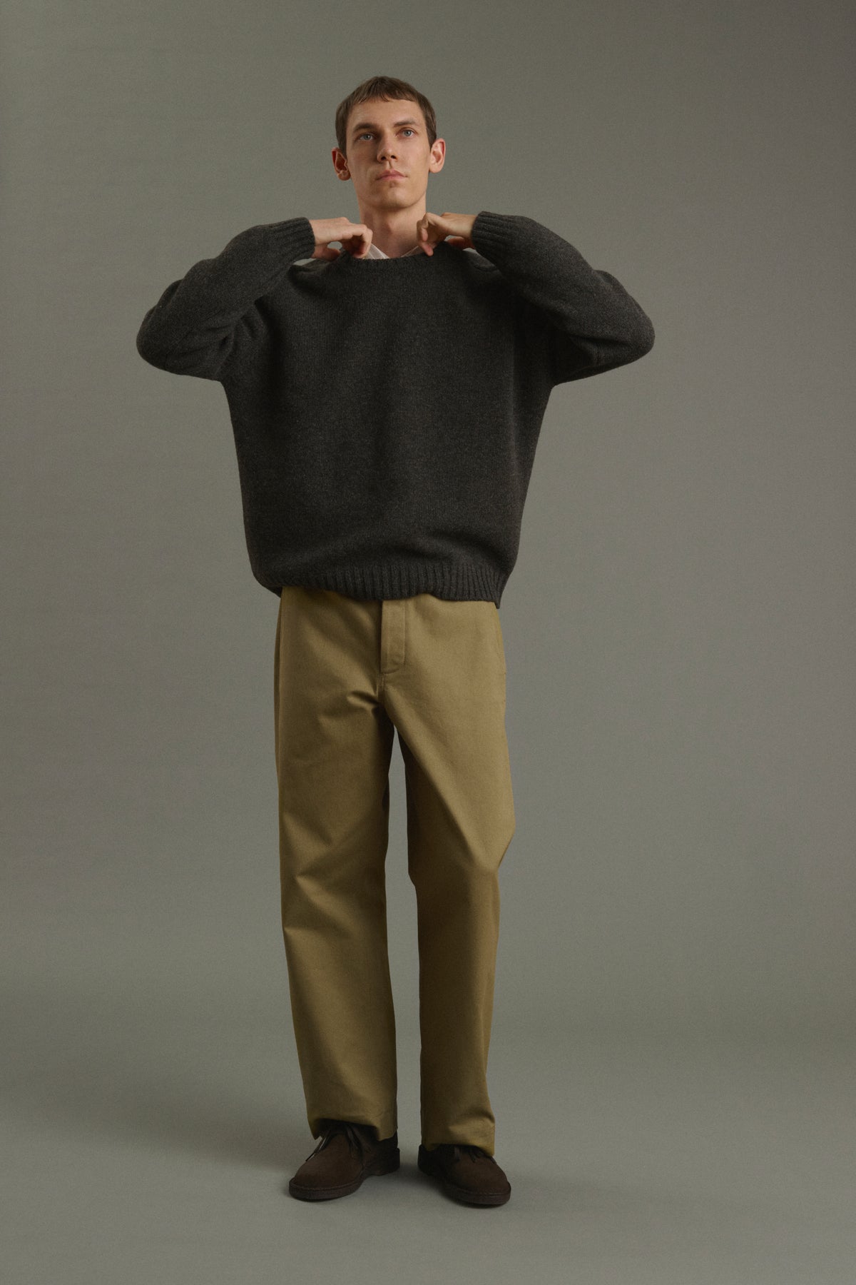 Pull Isamu - Marron Foncé - Laine - Homme vue 2