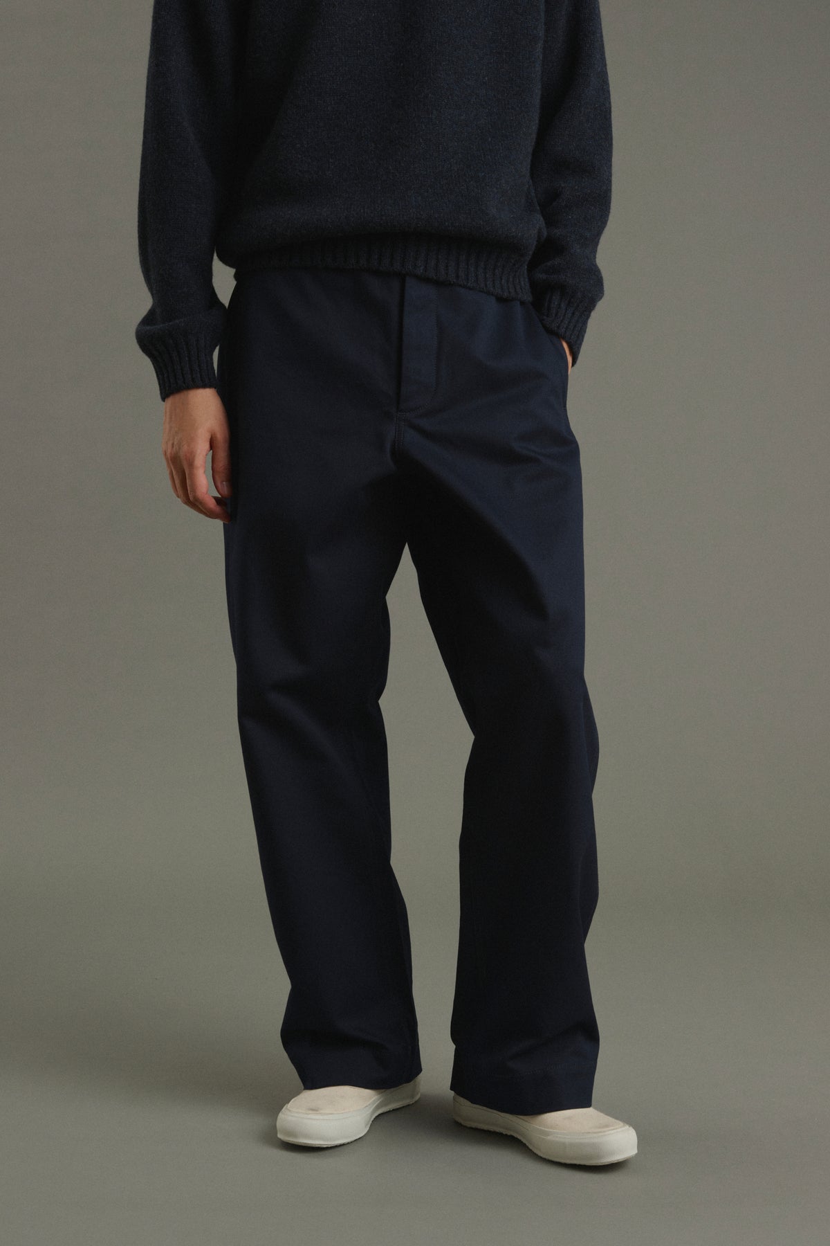 Trousers Chet - Navy - Cotton - Men