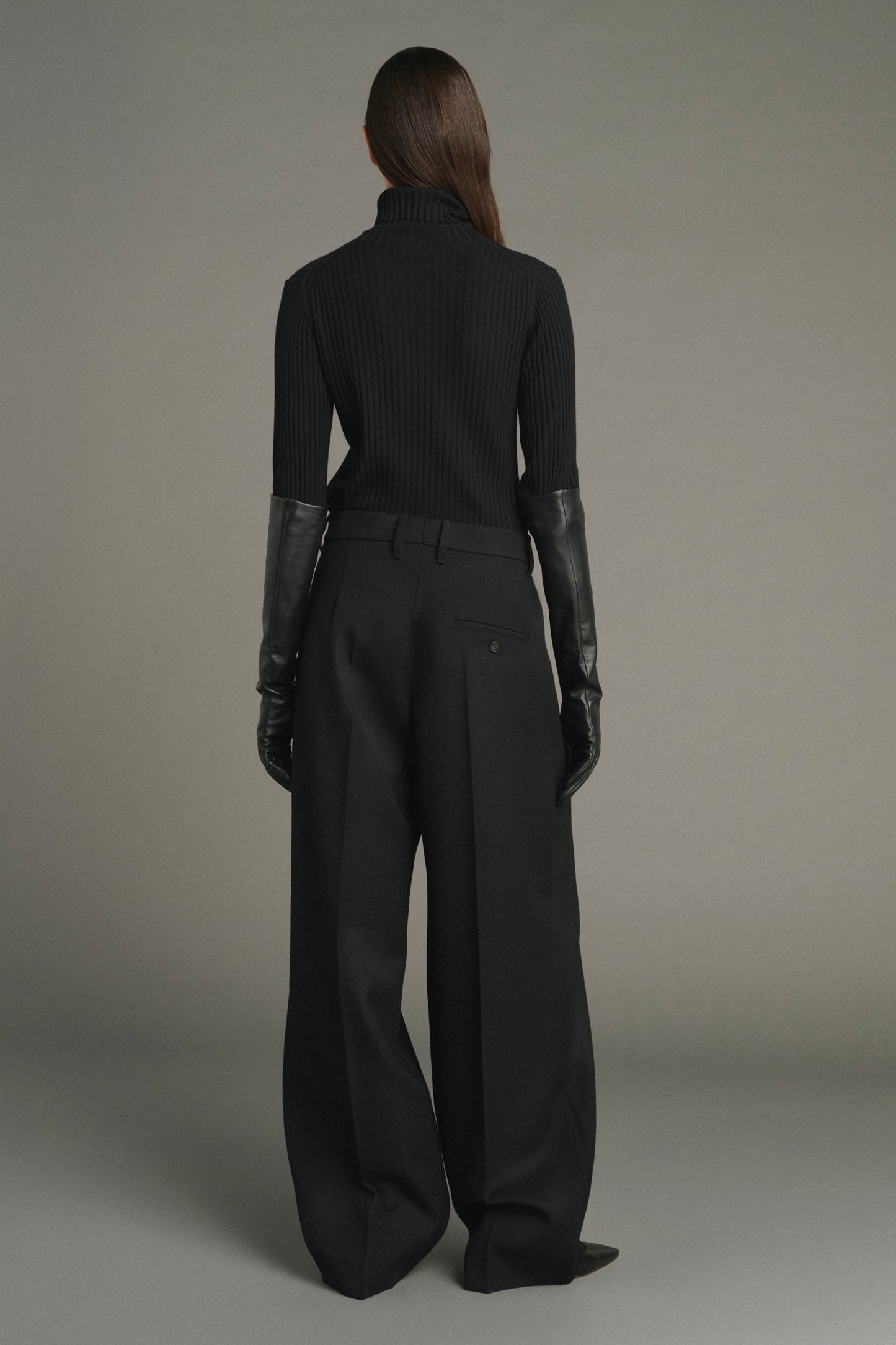 Pull Filao - Noir - Laine Mérinos - Femme
