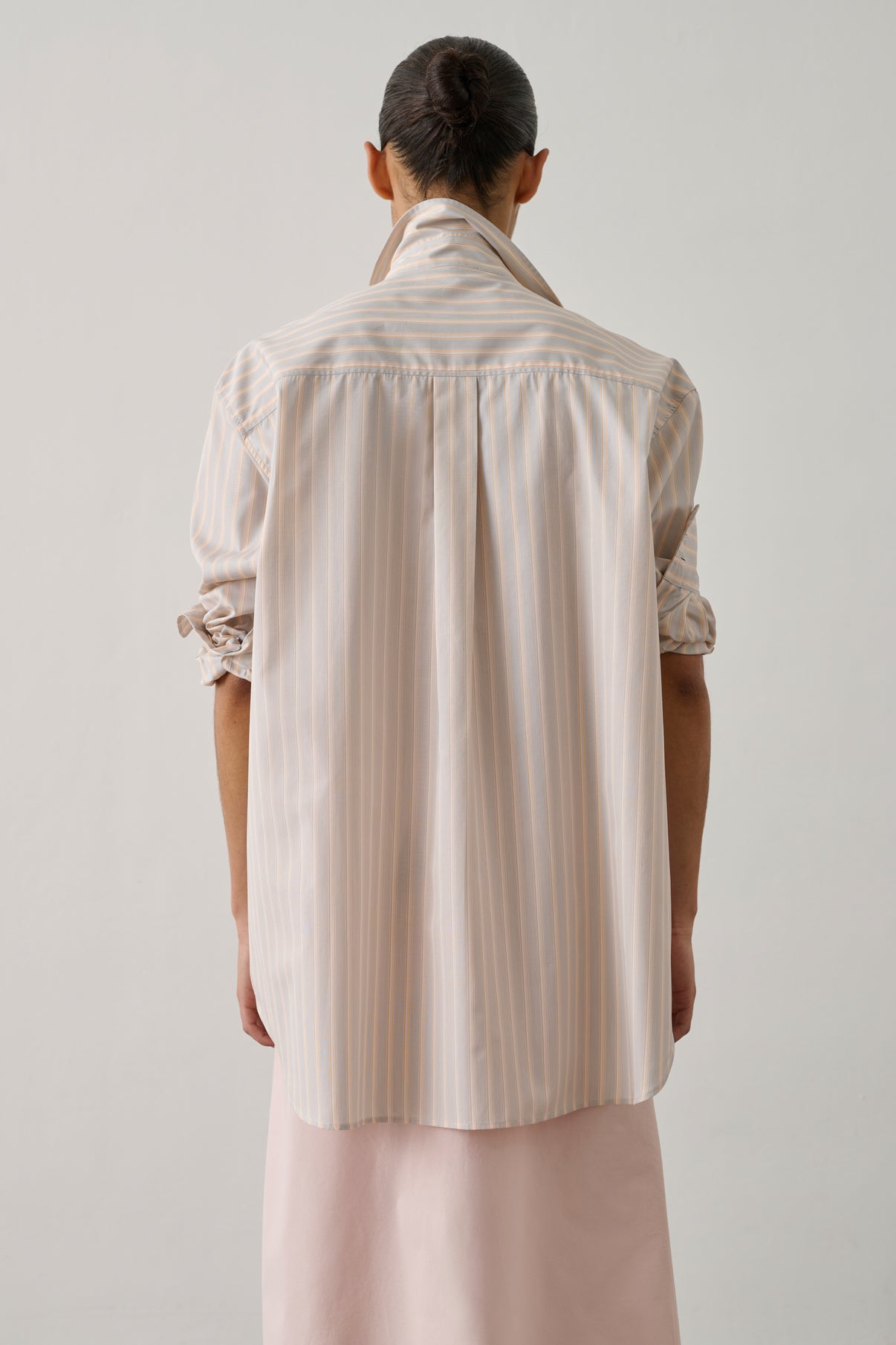 Chemise Carlotta - Orange/Gris - Coton - Femme vue 3