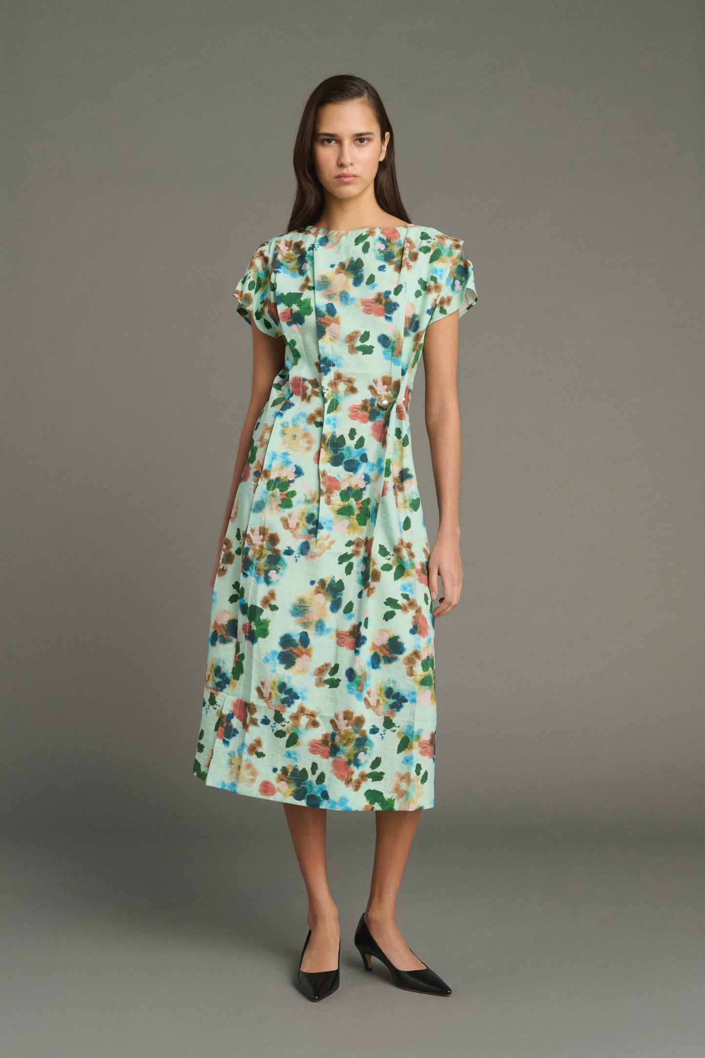 Robe Jade - Turquoise - Soie - Femme