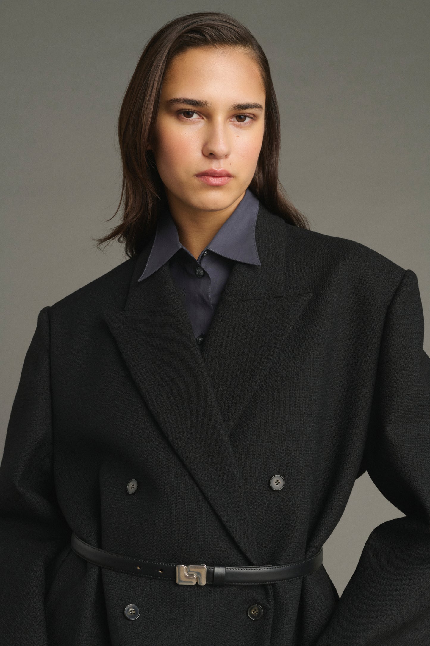 Jim Coat - Black - Wool - Women