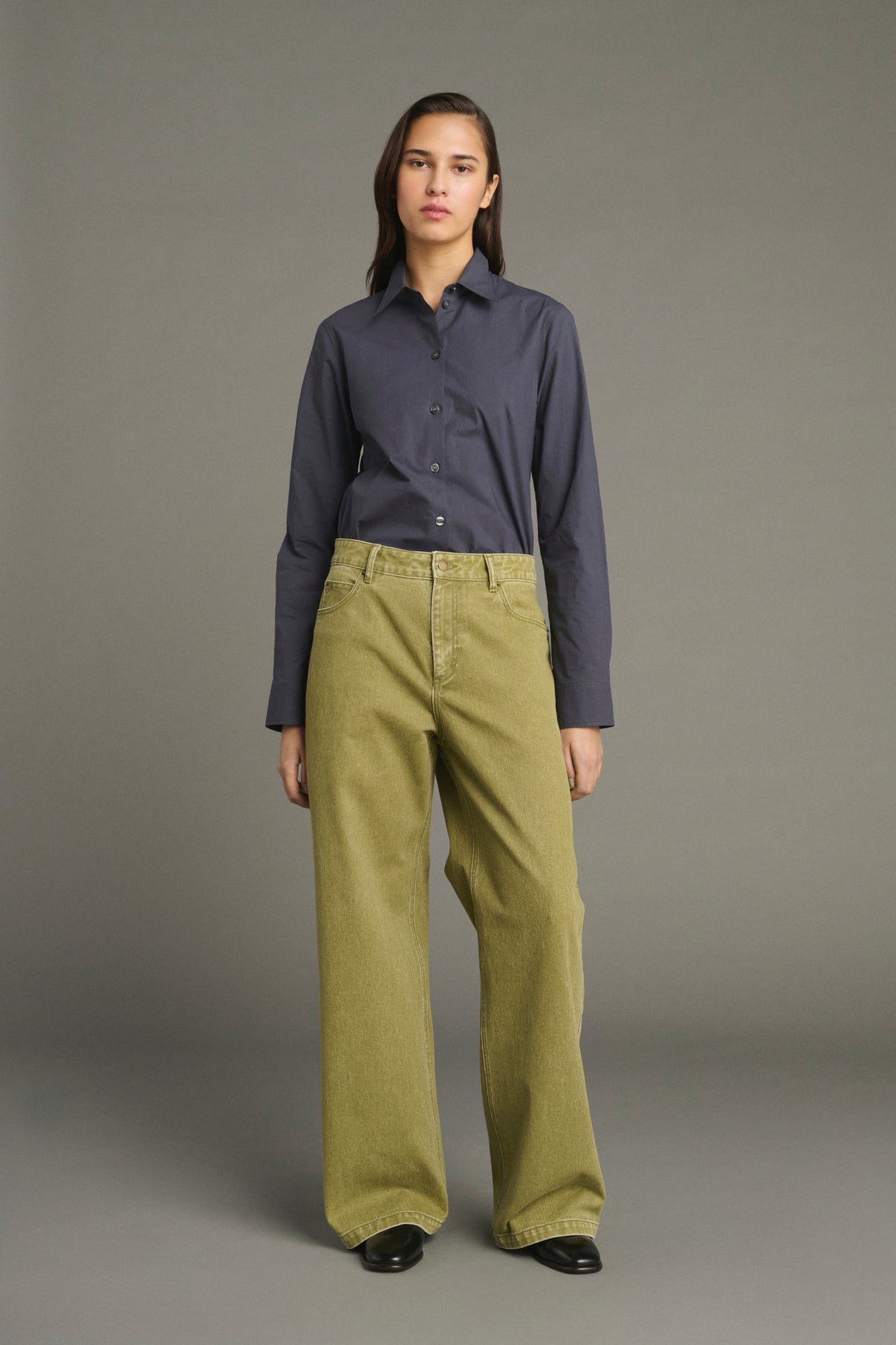 Pull Karl - Marron Chiné - Laine Mérinos - Femme vue 1