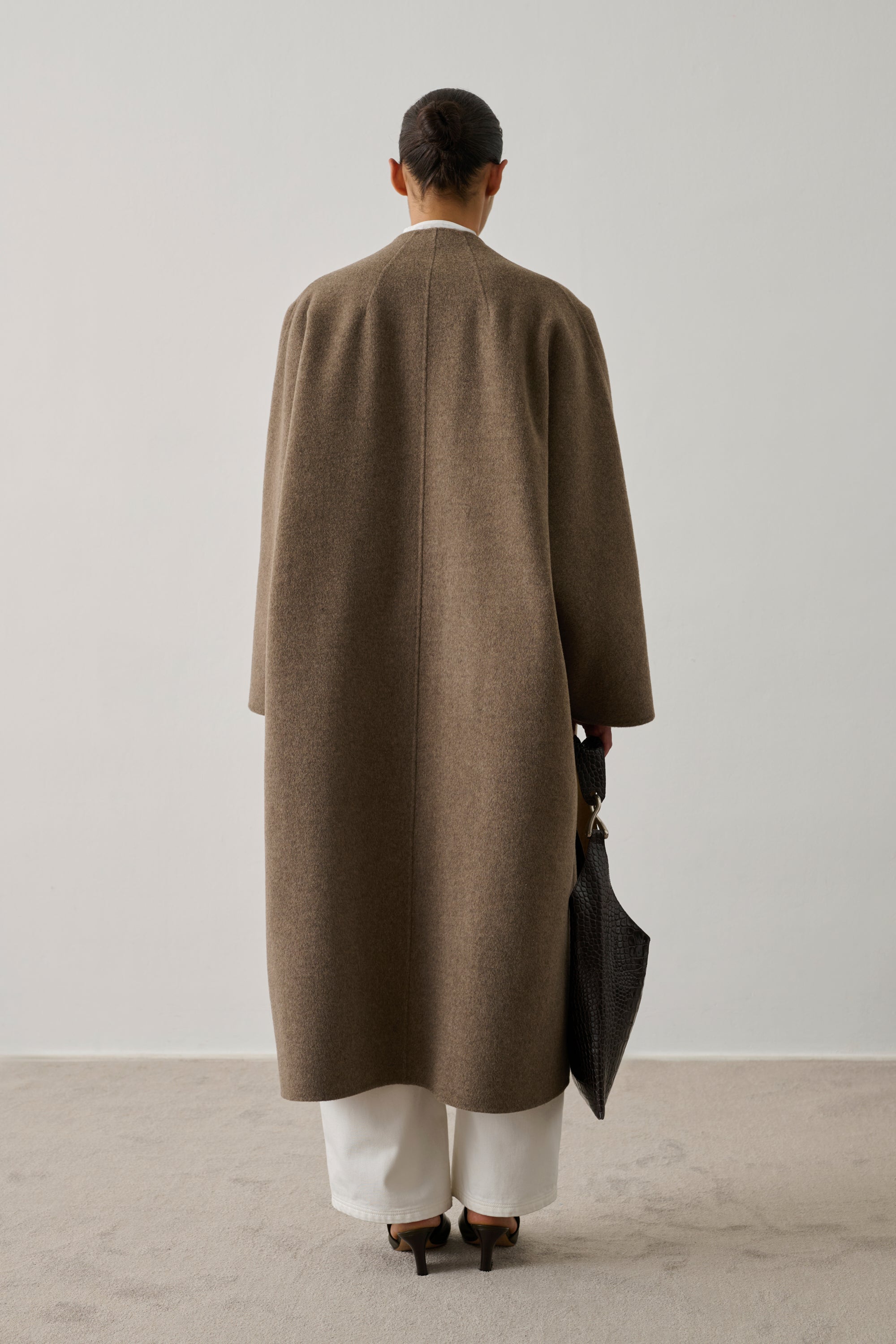 Harrow Coat - Taupe Double-Face Wool Women's - Soeur