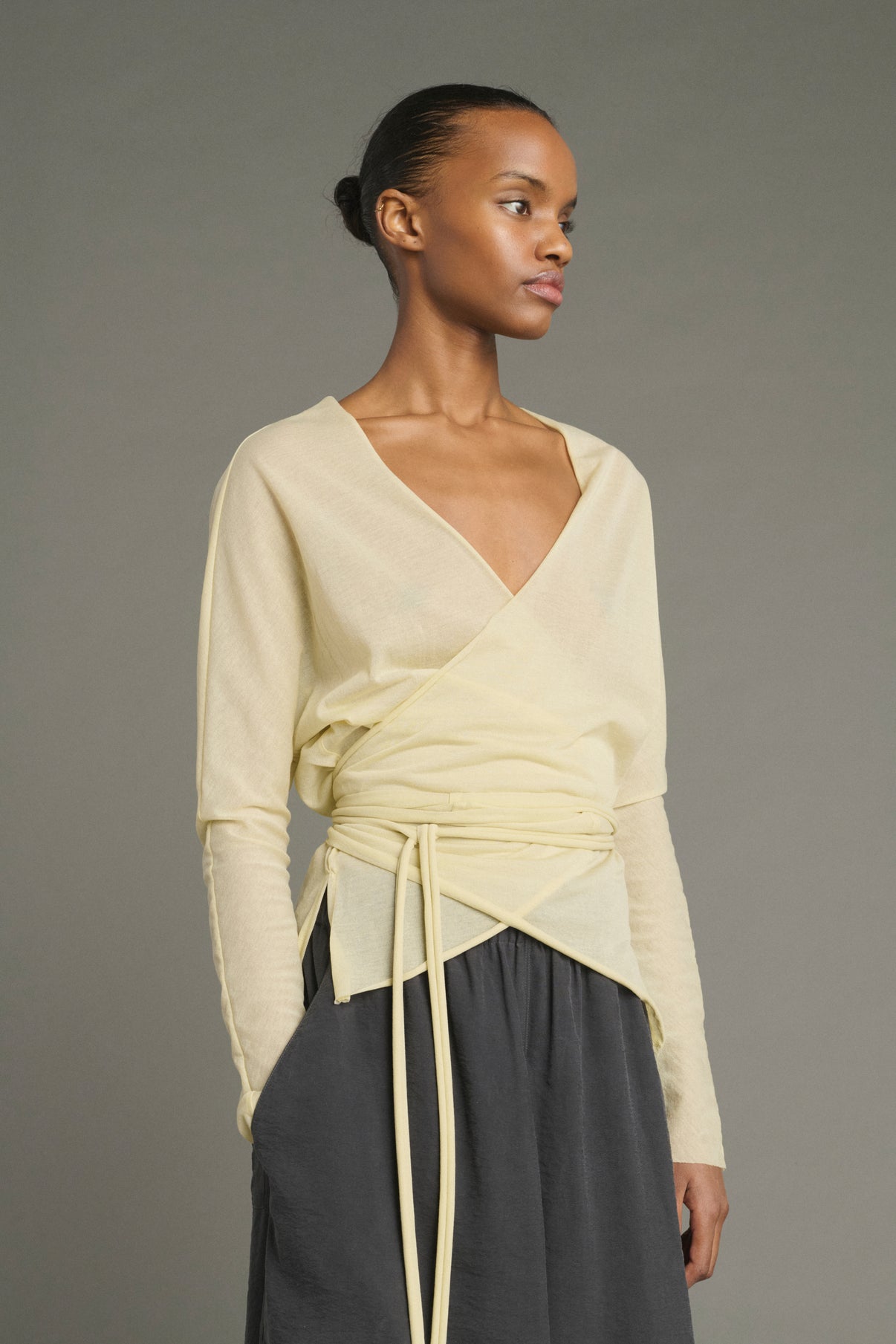 Tee-Shirt Luth - Jaune Pâle - Coton - Femme vue 3