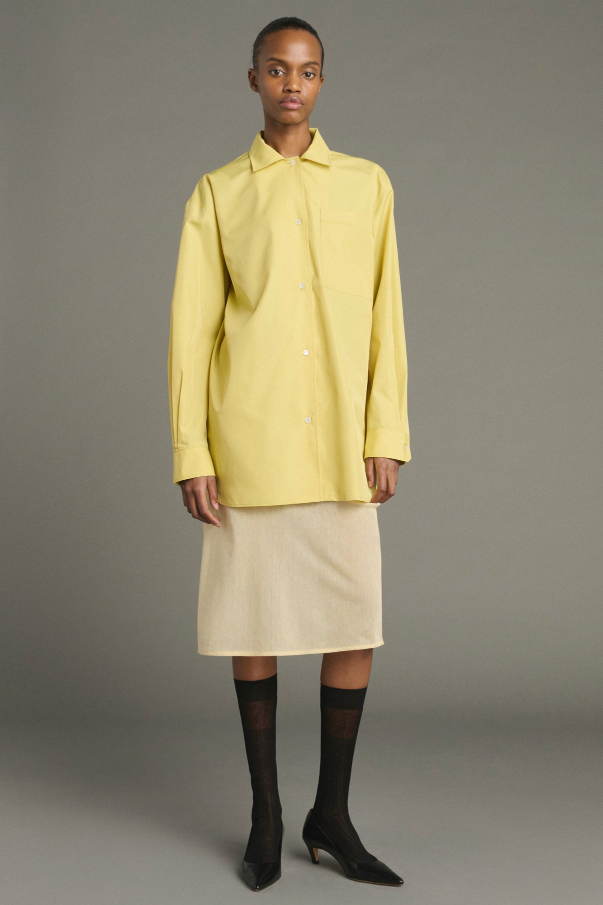 Kita shirt - Yellow/Beige - Women vue 1