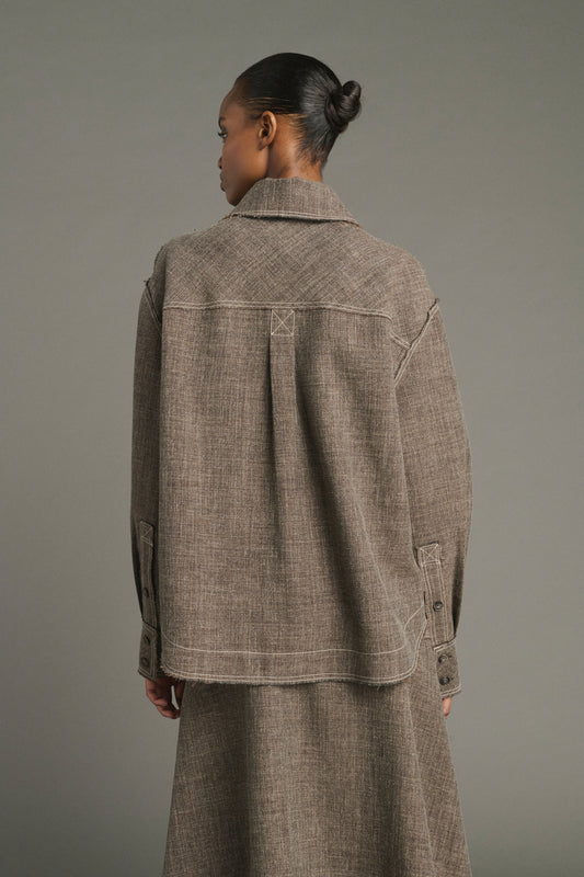 Blouse Jana - Marron Chiné - Femme