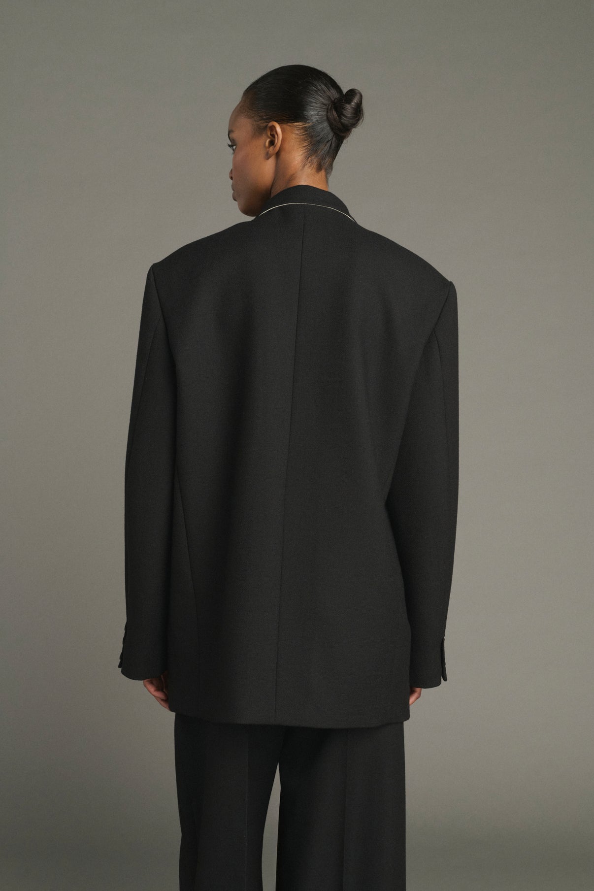 Manteau Lars - Noir - Laine - Femme vue 5