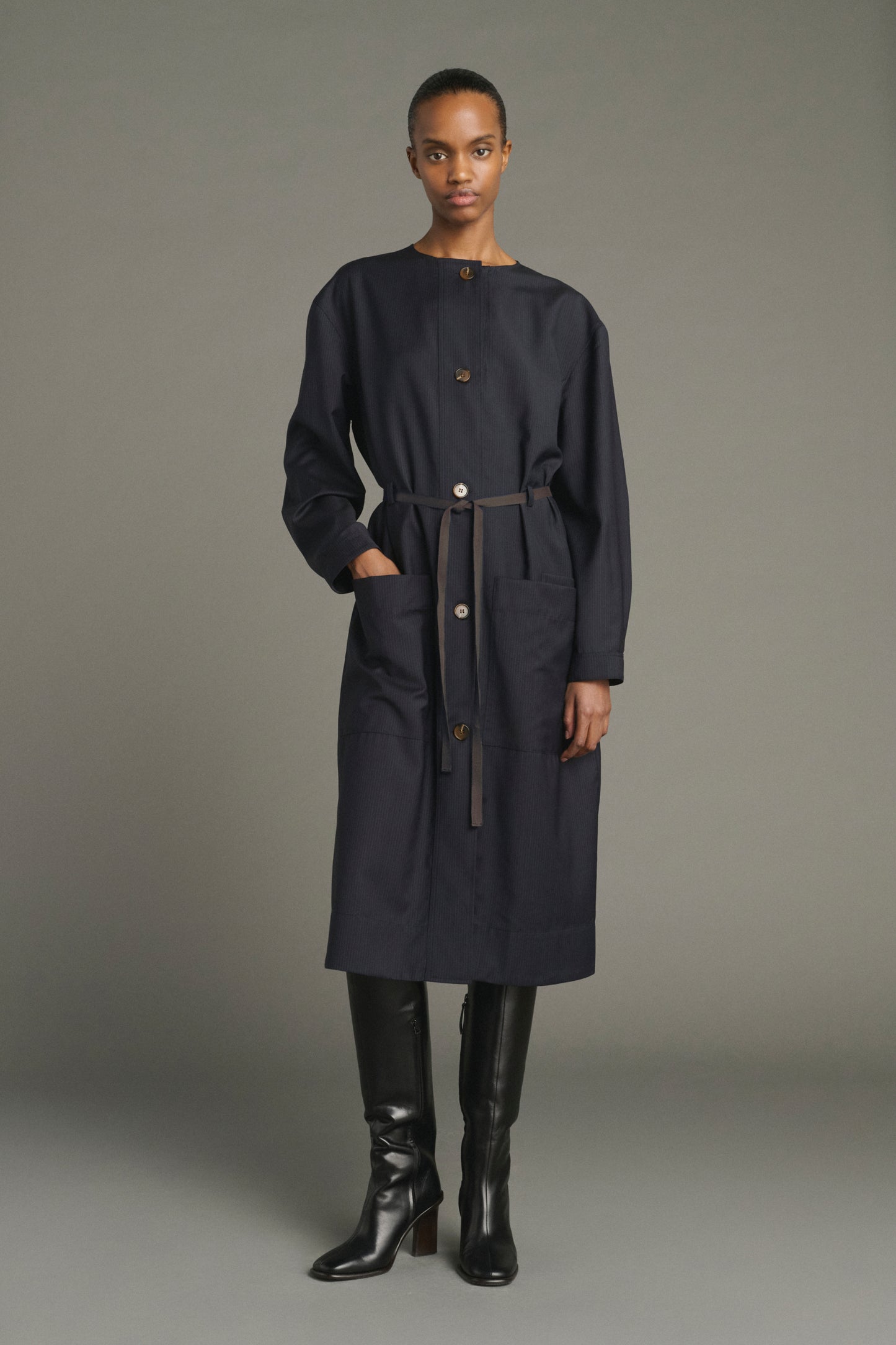 Robe Helie - Bleu/Navy - Laine - Femme
