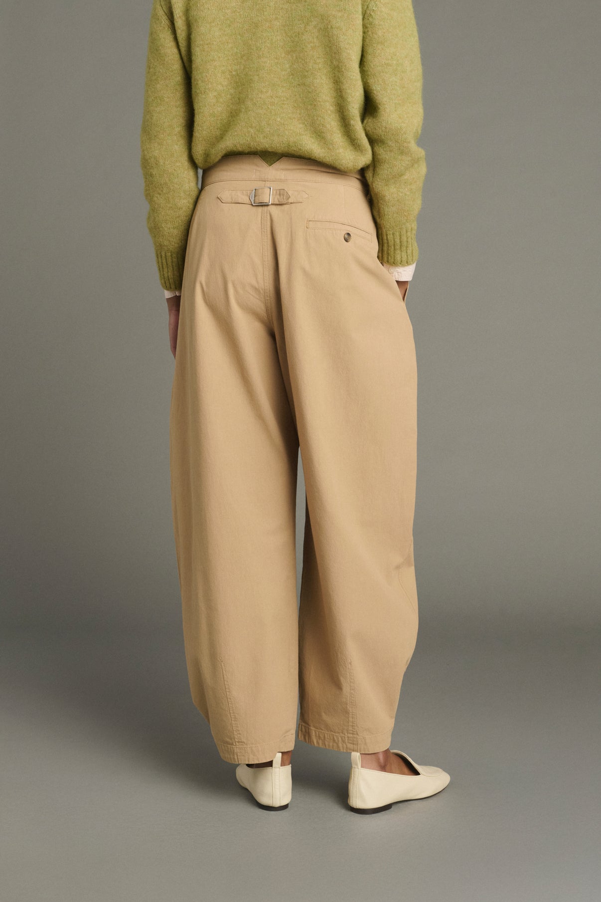Lambert trousers - Beige - Cotton - Women vue 3