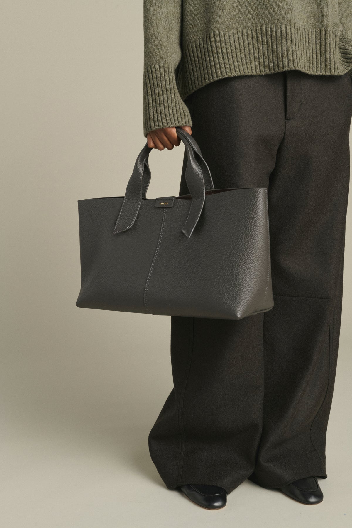 Sac Suave - Acier Cuir Grainé Baguette - Soeur