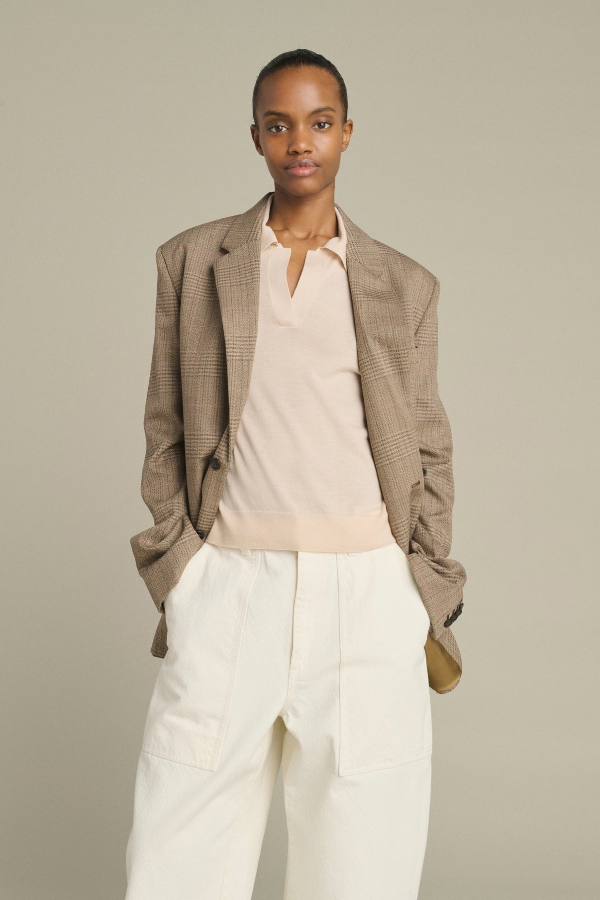 Veste Hermosa - Marron/Beige - Laine - Femme vue 3