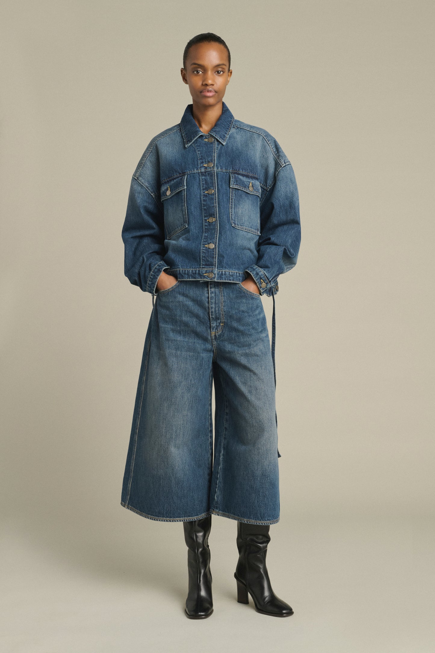 Veste Lys - Denim Bleu Délavé - Coton - Femme