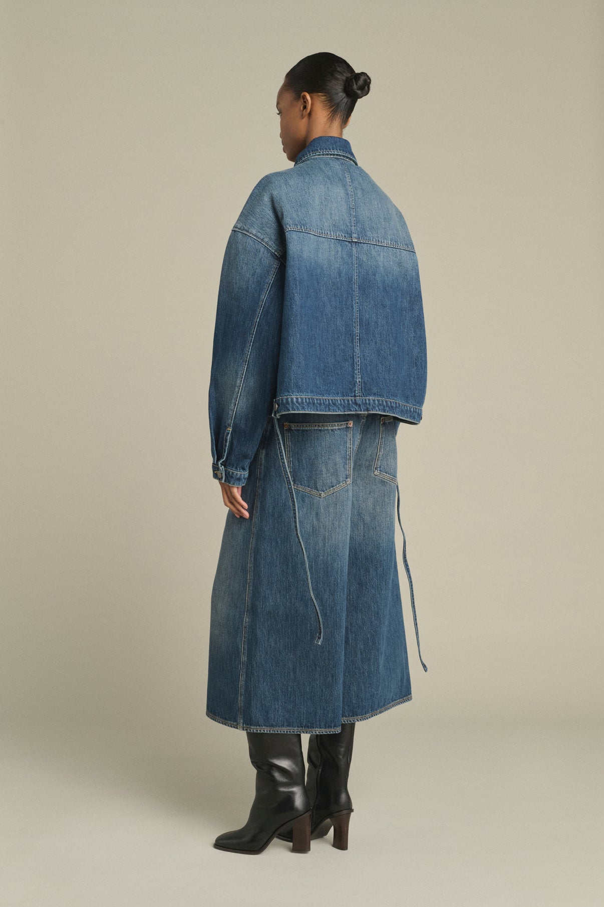 Veste Lys - Denim Bleu Délavé - Coton - Femme vue 5
