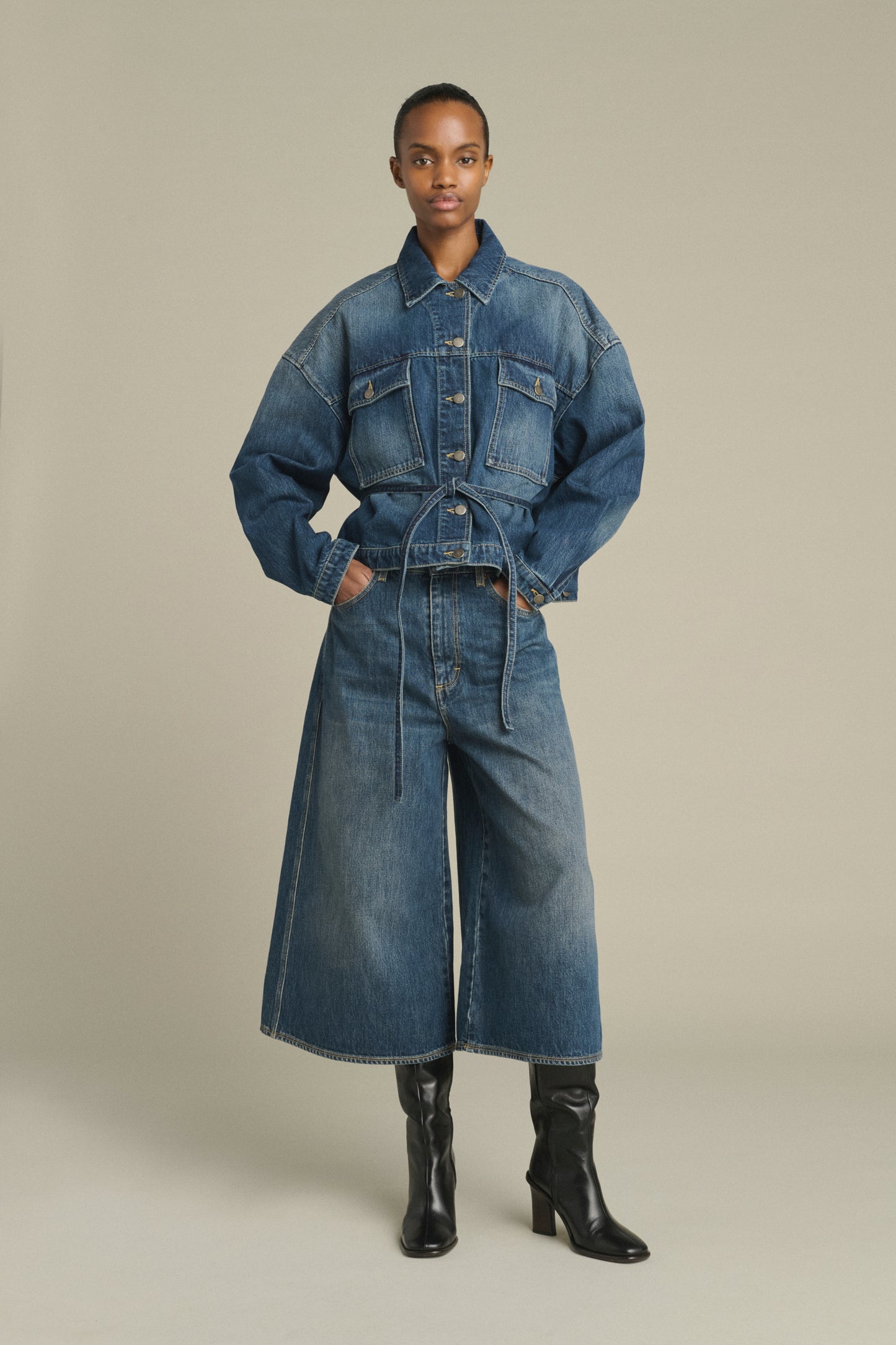 Bermuda Joyce - Denim Bleu Délavé - Coton - Femme