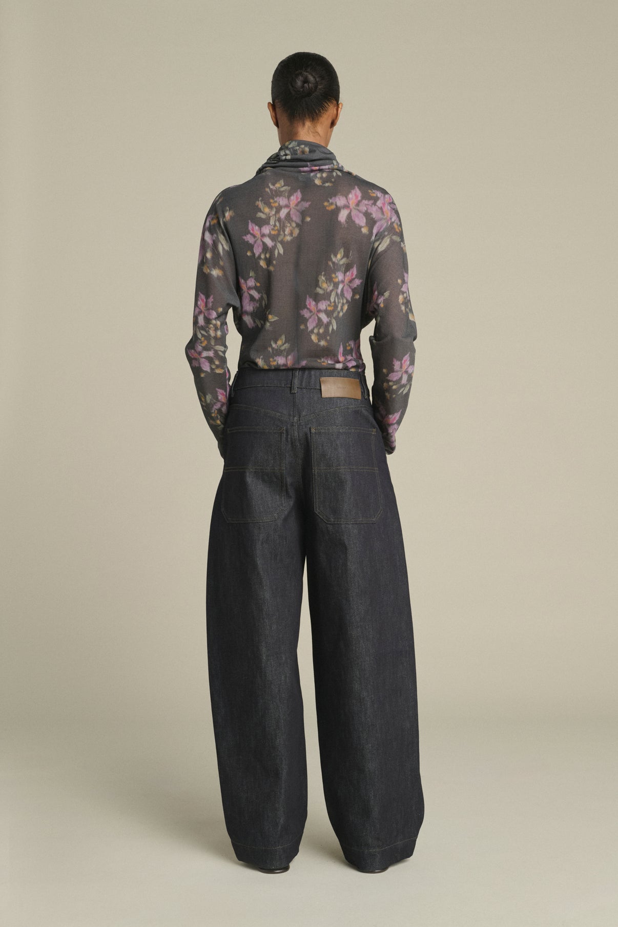 Tee-Shirt Lisia - Anthracite/Violet - Coton - Femme vue 2