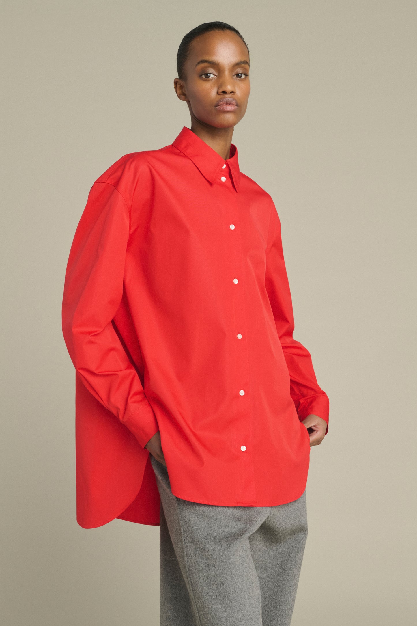 Chemise Grenade - Rouge - Coton - Femme