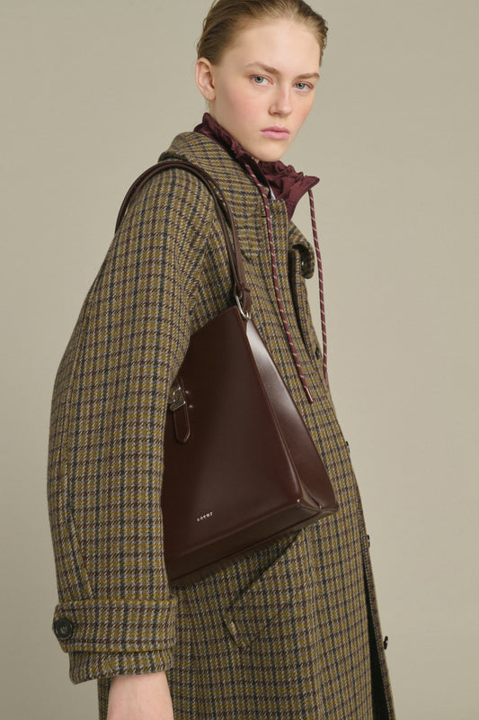 Sac Bello - Marron Chaud Cuir Box Seau - Soeur