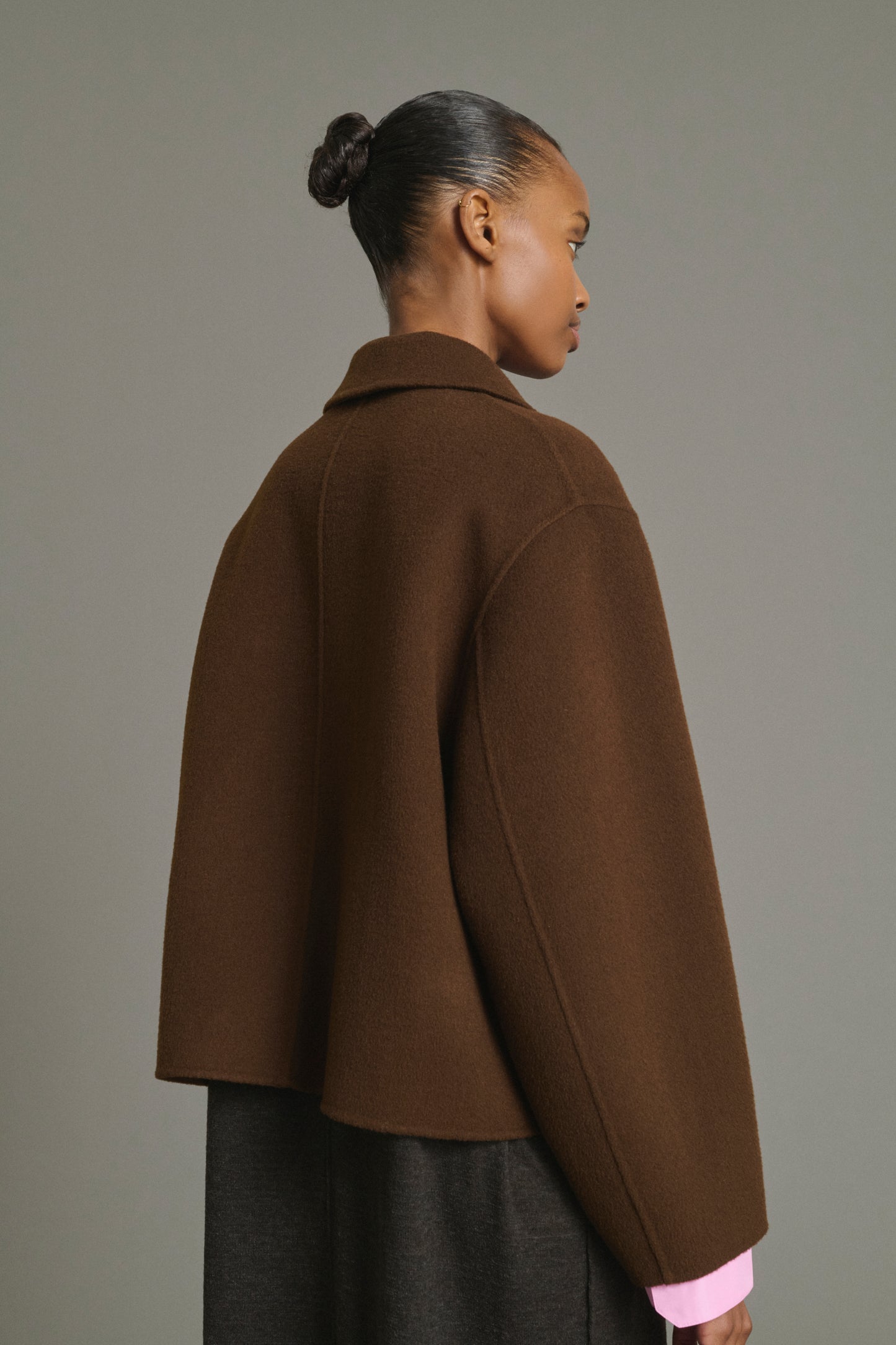 Manteau Gyoda - Chocolat - Laine - Femme