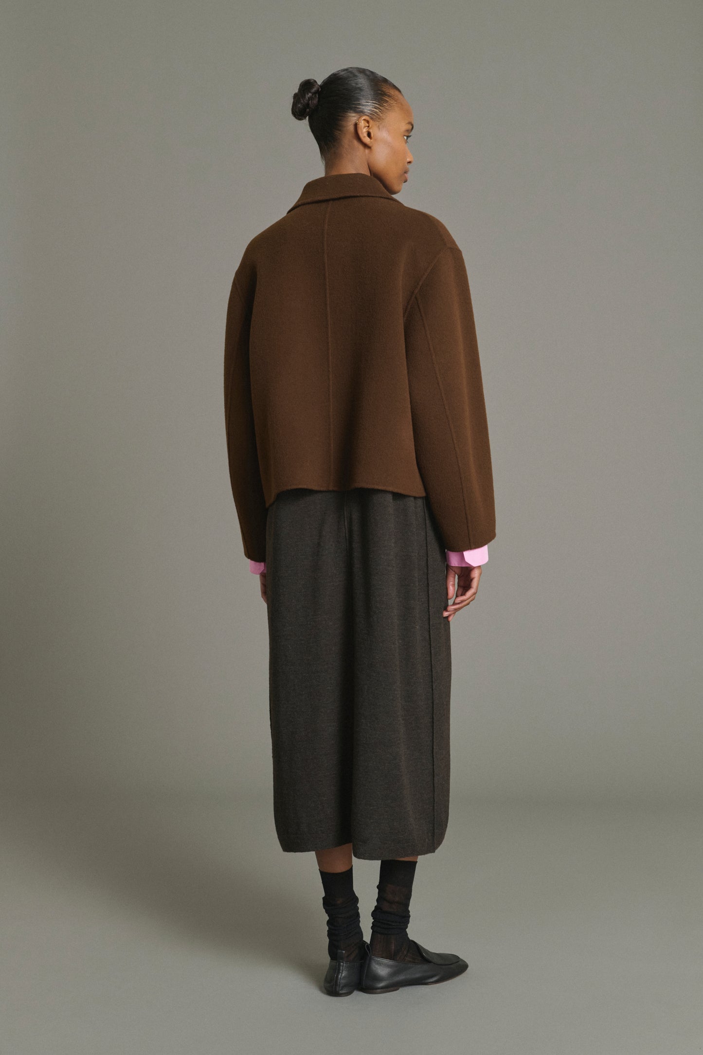Manteau Gyoda - Chocolat - Laine - Femme