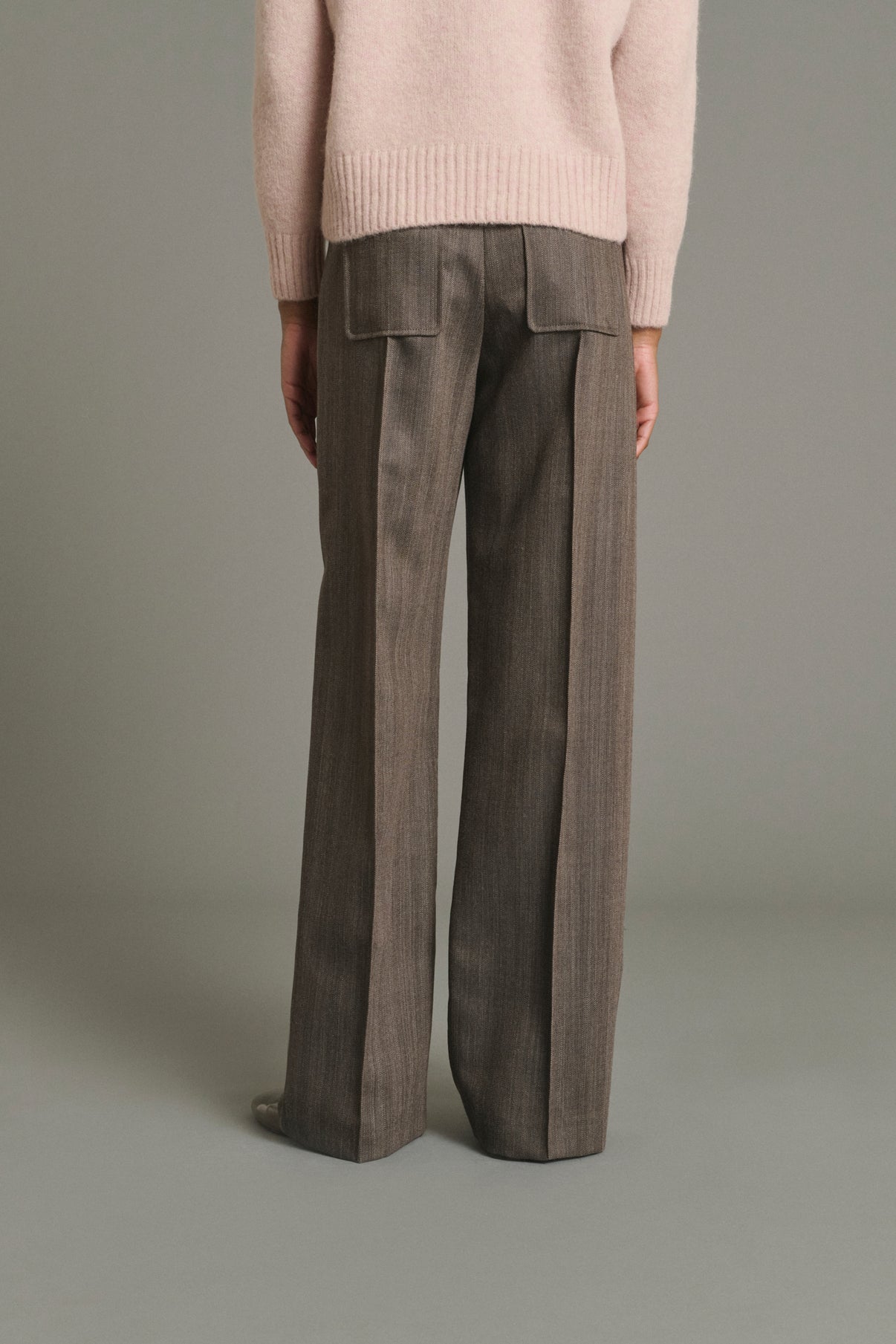 Pantalon Harold - Marron Glacé - Laine - Femme vue 3