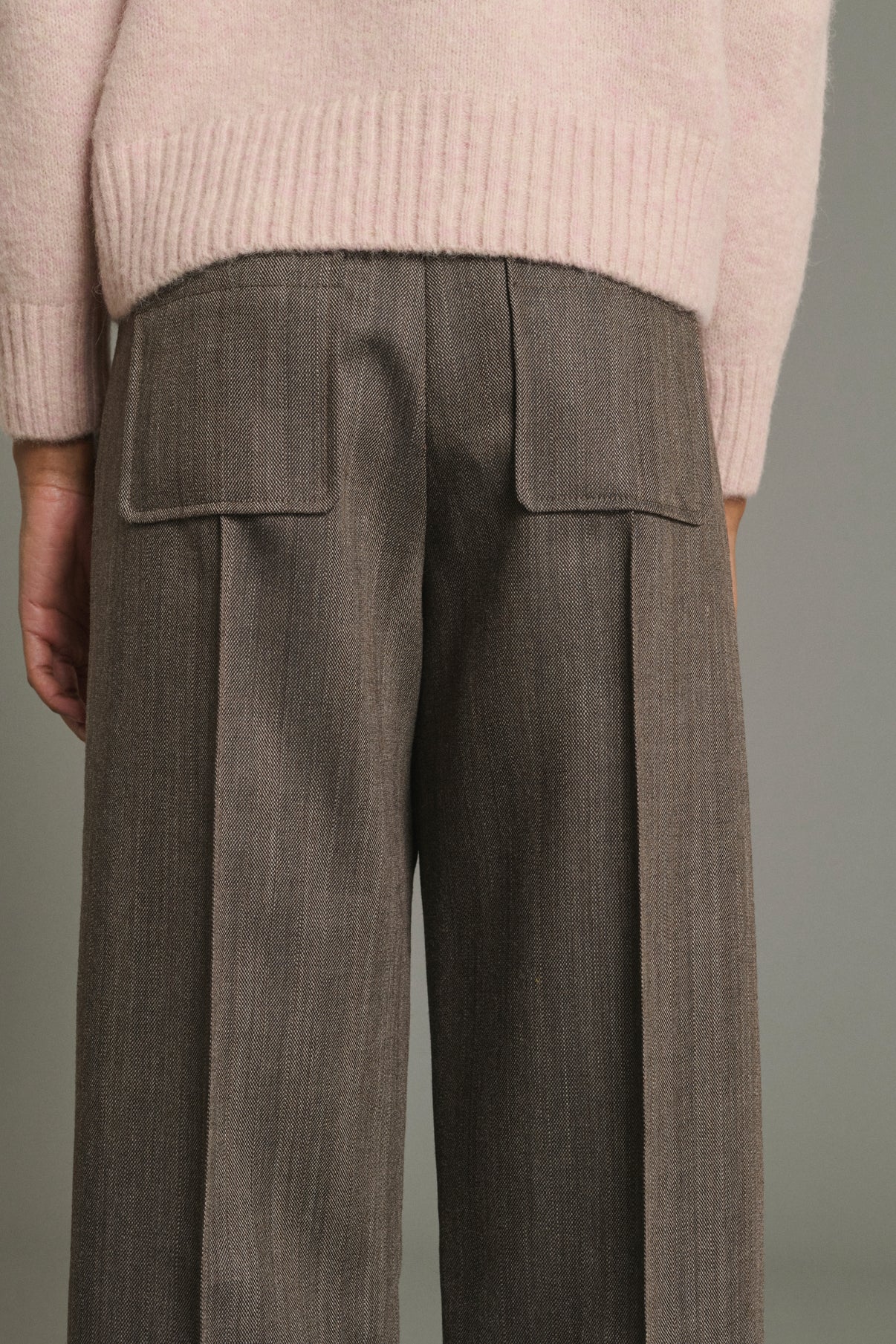 Pantalon Harold - Marron Glacé - Laine - Femme vue 4