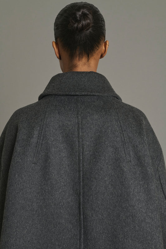 Manteau Kasper - Anthracite Chiné - Laine - Femme