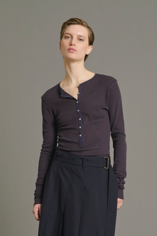 T-shirt Isabella - Brown Red/Dark Purple - Cotton - Women