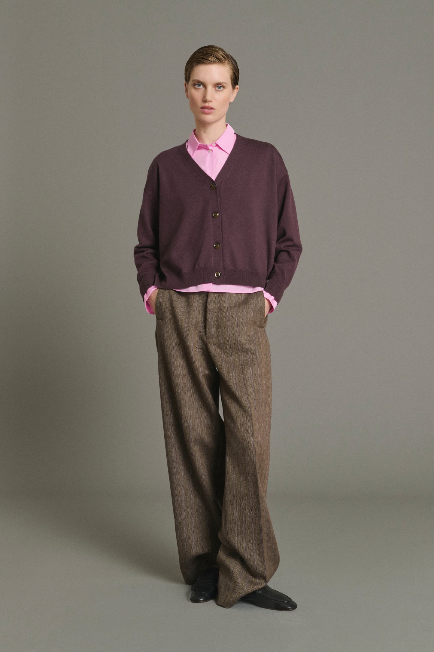 Cardigan Idem - Figue - Laine Mérinos - Femme