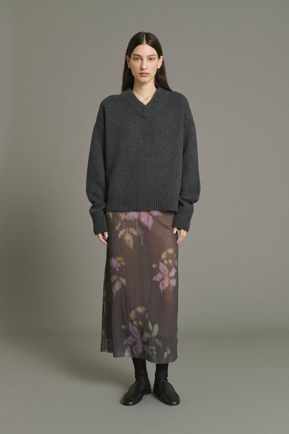 Jupe Bahia - Anthracite/Violet - Coton - Femme vue 4
